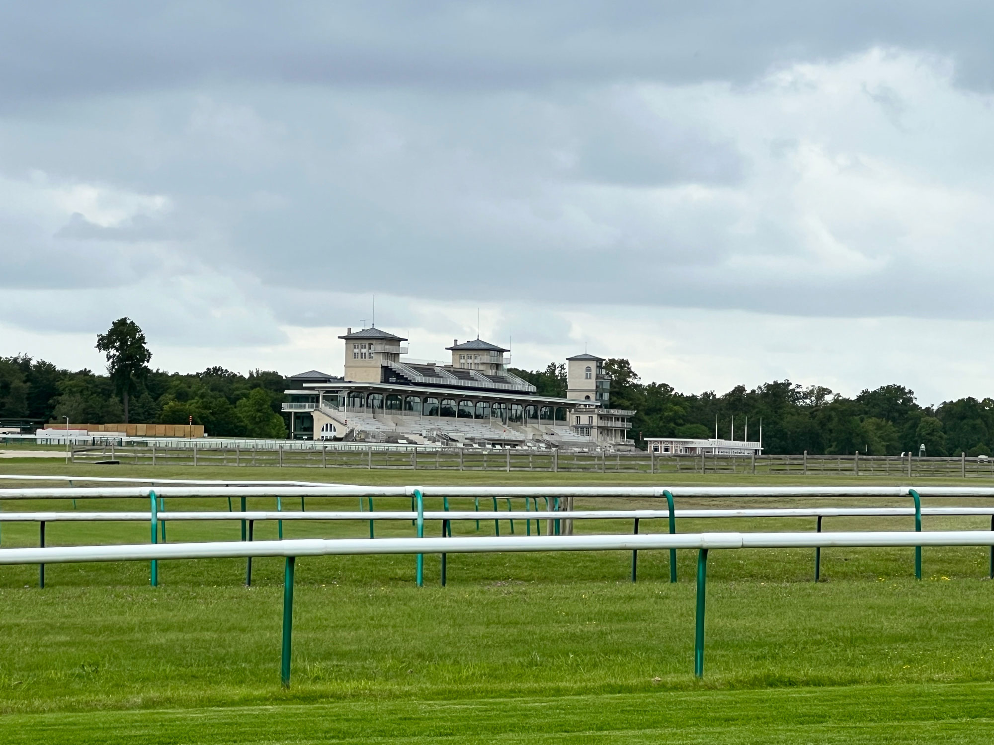 The racetrack grandstand