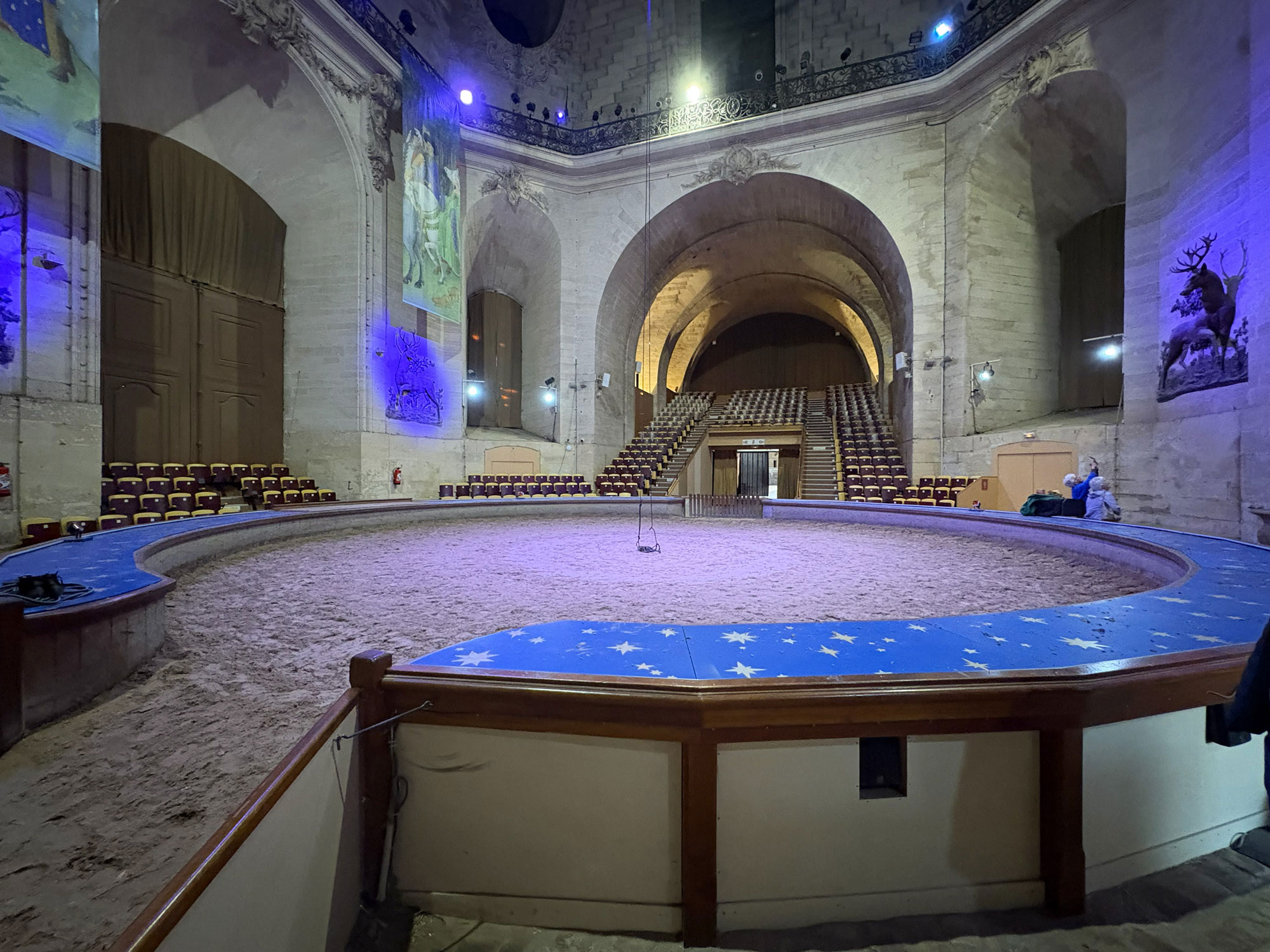 The stage beneath the grand dome