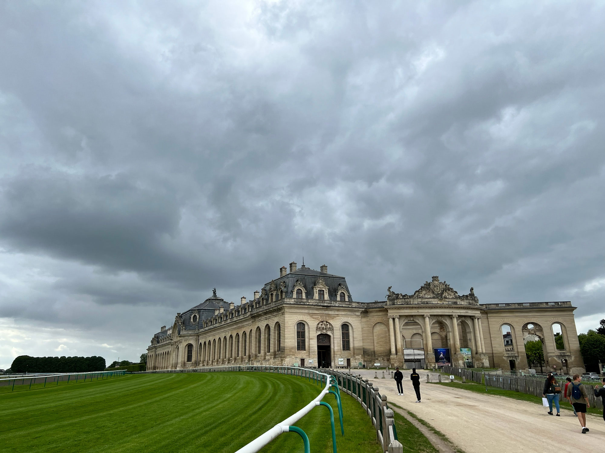 The road into the château